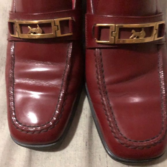 BURGUNDY CELINE LOAFERS size 7 - Need to Break In - Picture 6 of 9